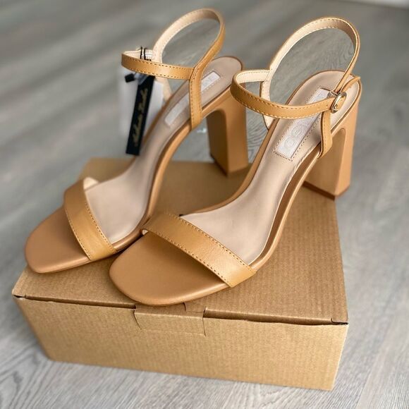 Mango Genuine Leather Sandals Heels - Picture 11 of 16